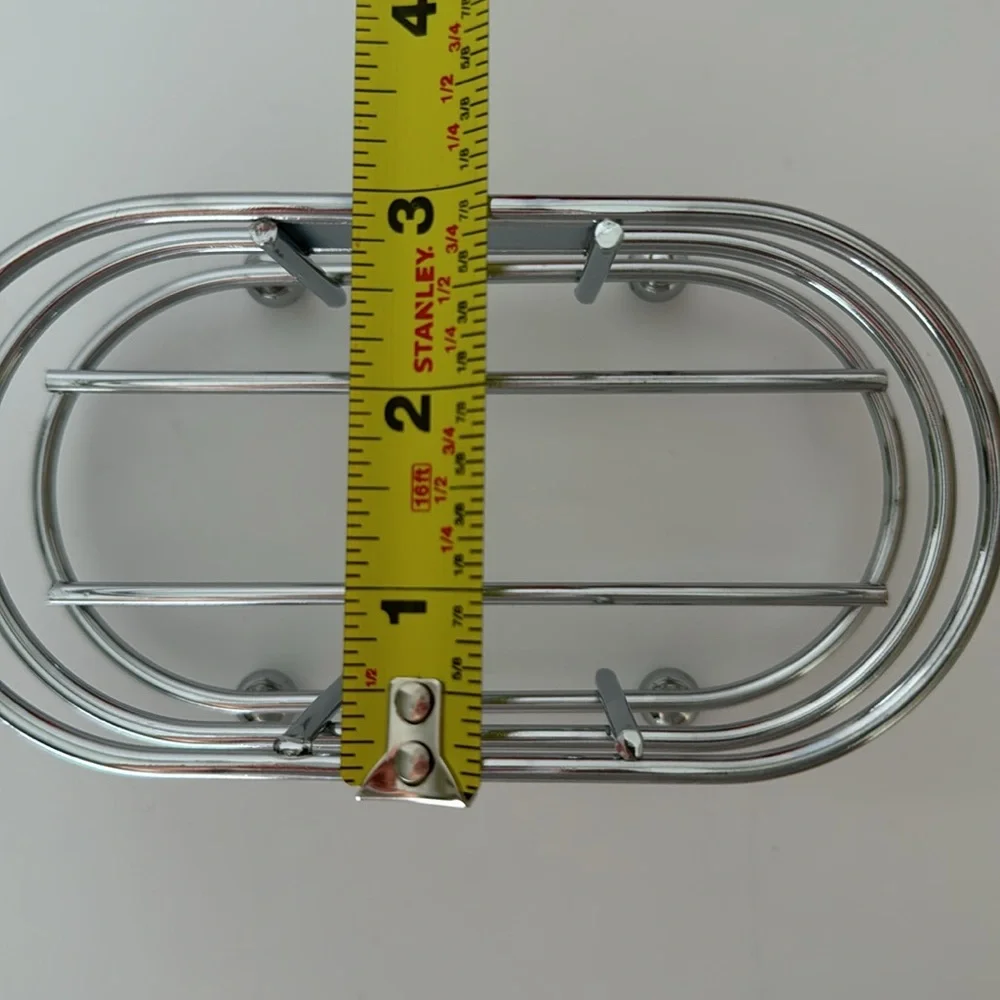 Beekman 1802 Silver Metal Soap Lotion Caddy Bath Kitchen Holder